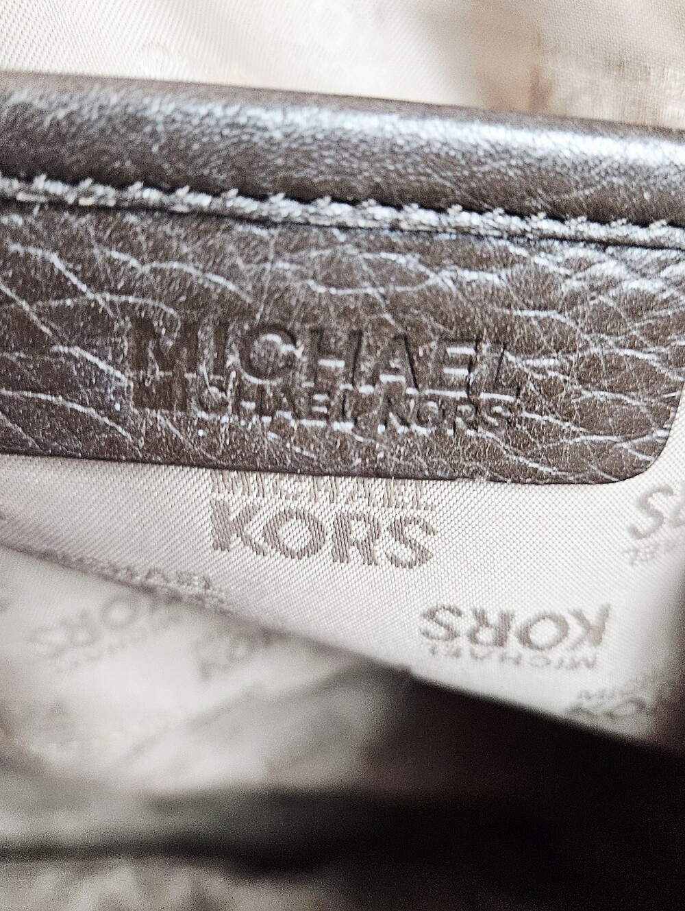 Vintage Michael Kors Two-Tone Leather Purse - Picture 10 of 11